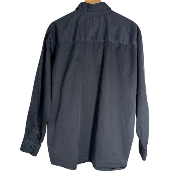 Harley Davidson Y2K Men's Long Sleeve Skulls Button Down Shirt Black XL Biker - Picture 3 of 5